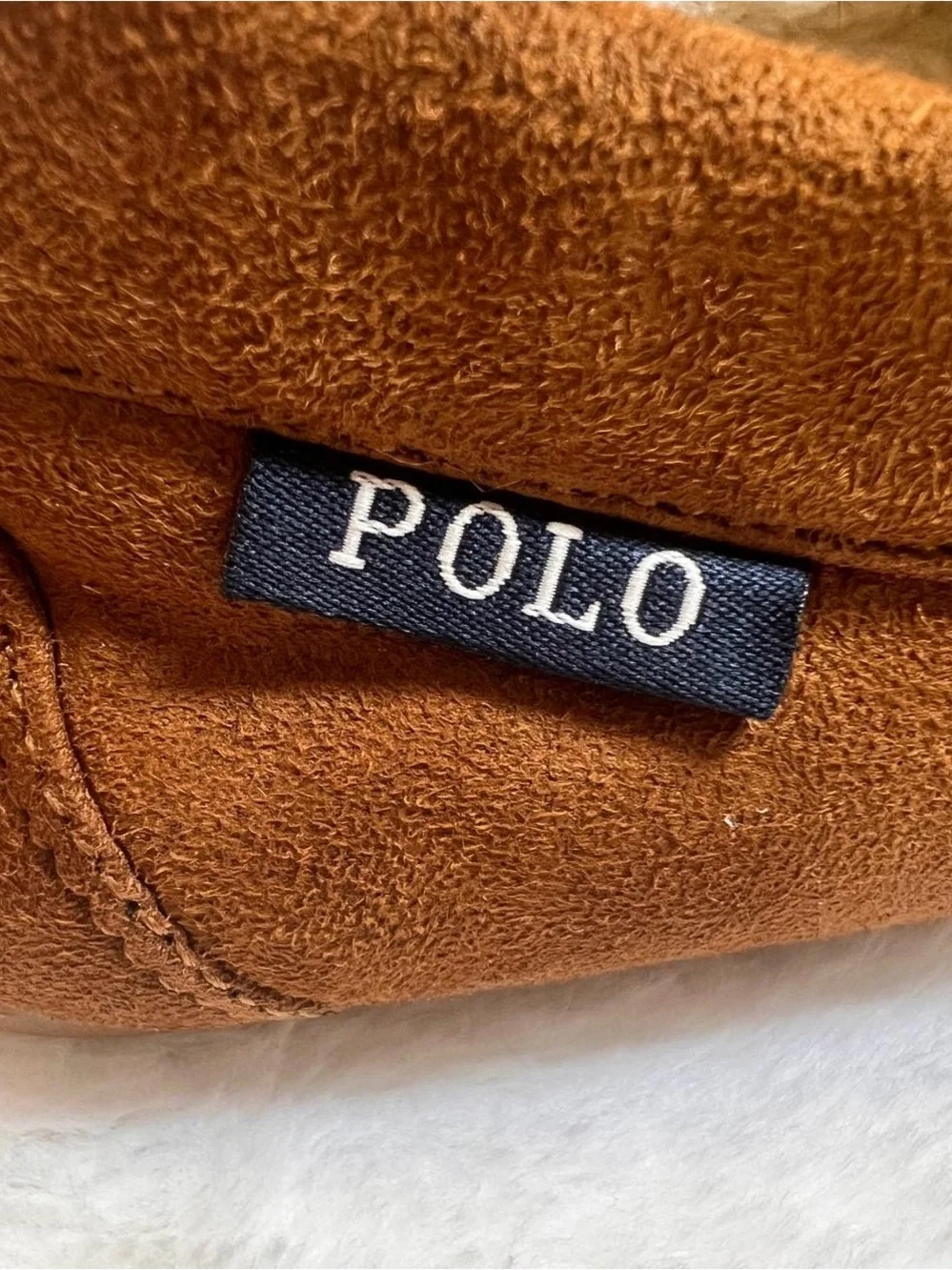 Polo by Ralph Lauren Tan Suede Slip-On Moccasin Loafers